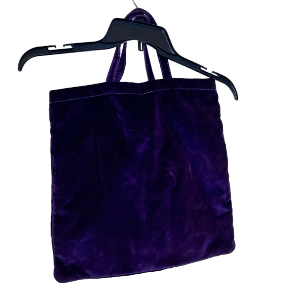 Marc Jacobs Purple Velvet Shopping Bag Tote - Picture 7 of 14